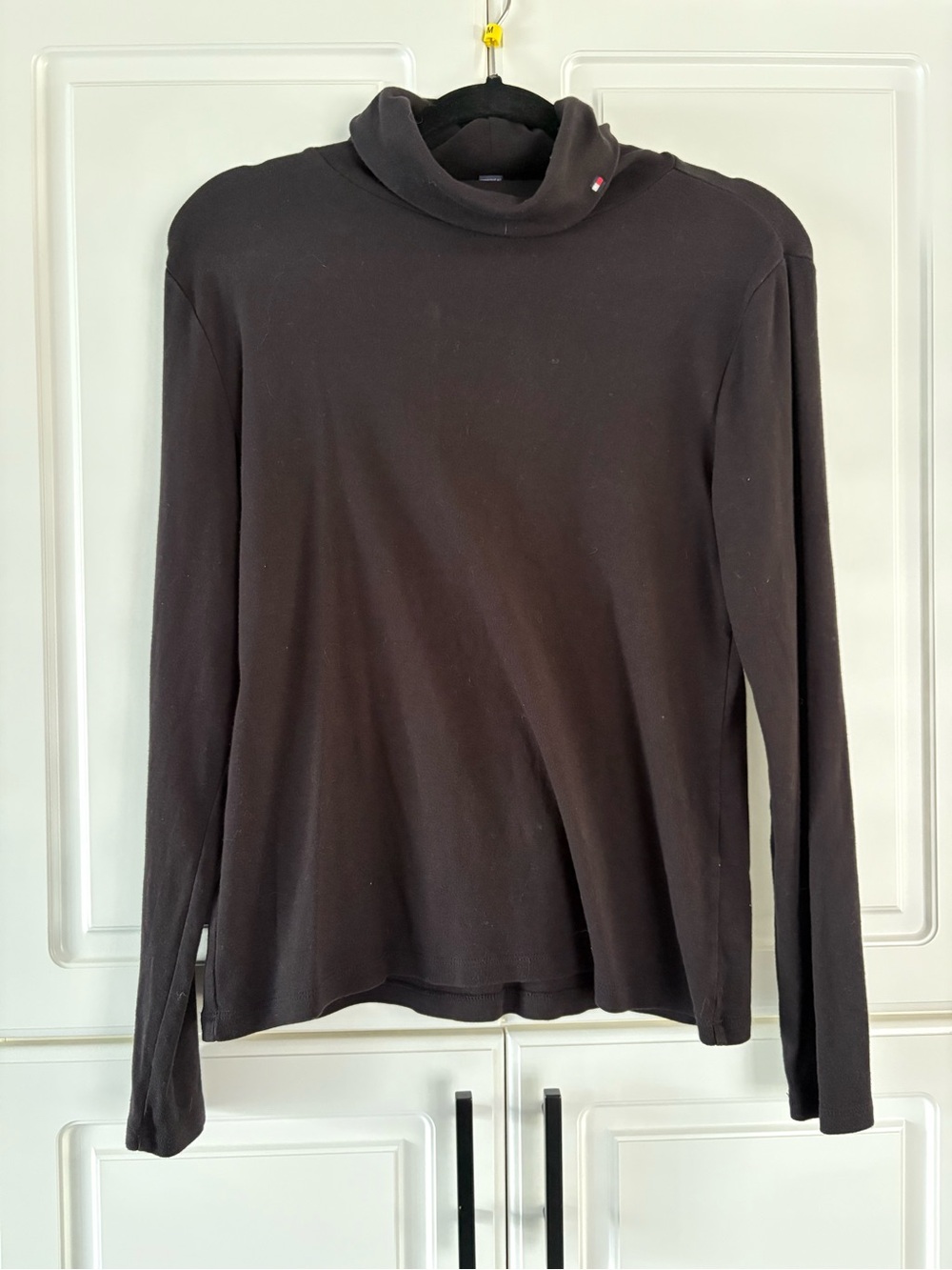 Tommy Hilfiger Cotton Turtleneck in Blacl Sz M - Picture 2 of 8